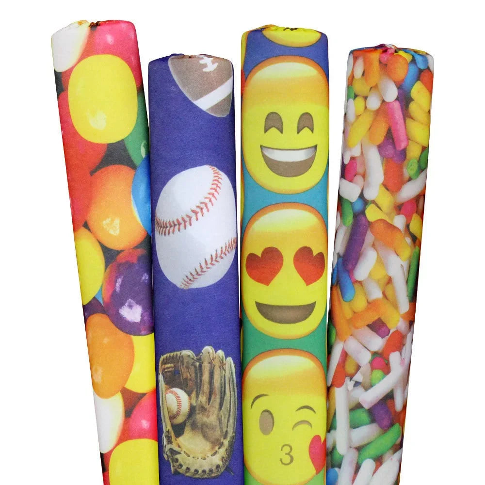 Designer Noodle Sports Blue, Emojis, Gumballs, and Balloons for Swimming Pools - 4 Pack