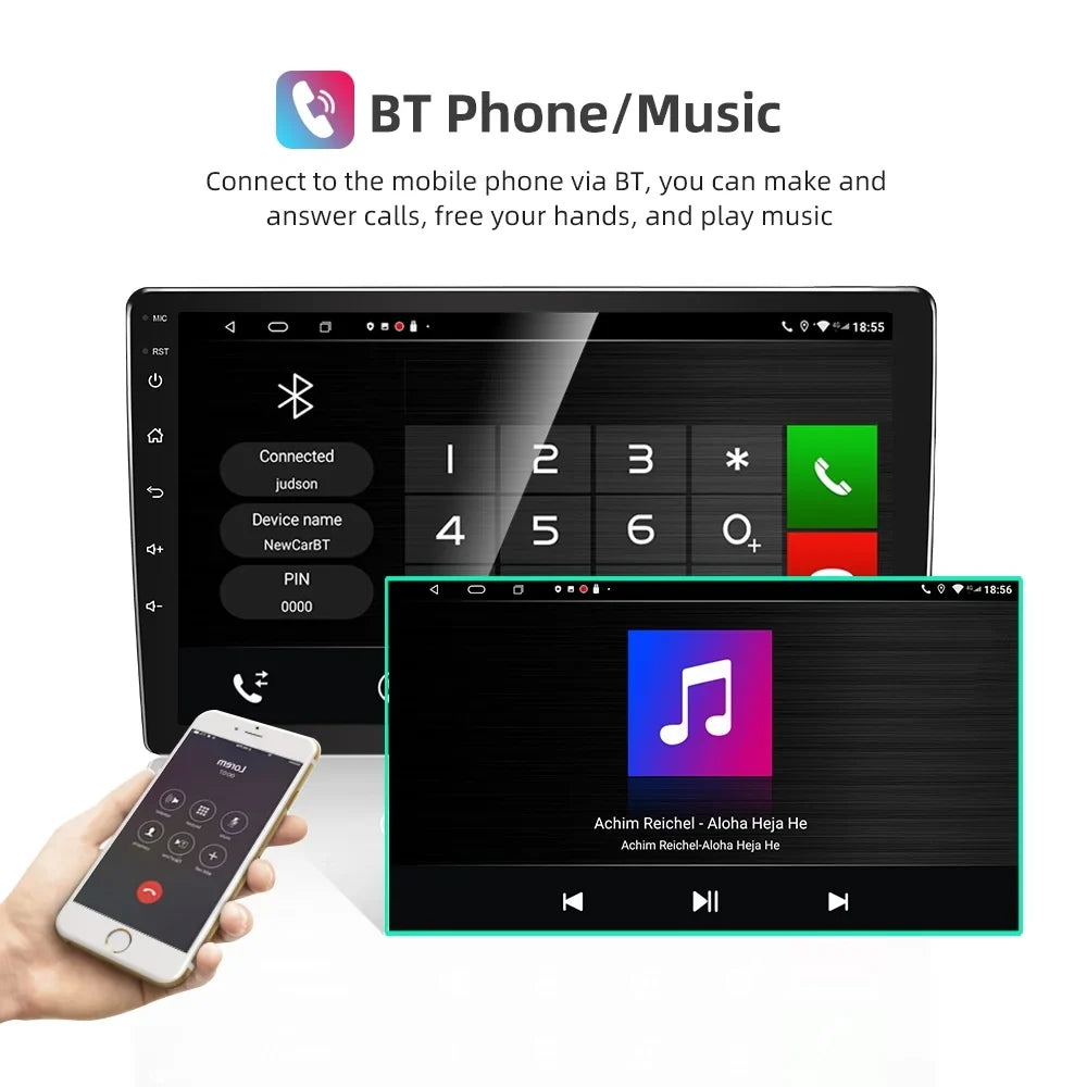 Android 11 Car GPS Navi Carplay Stereo Radio for Ford Escape 2007-2012 with carplay/Auto Backup Camera