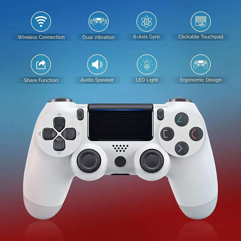 PRO Wireless GamePad Compatible with Samsung Galaxy S22 Ultra 5G Controller Plus 1,000 Battery/Built-In Speaker/Gyro/Remote BlueTooth Slim (White)