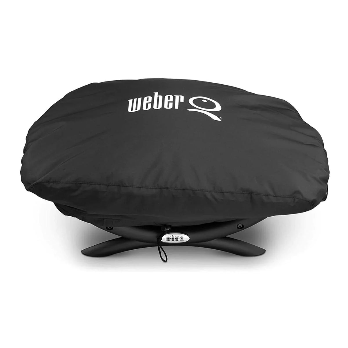 Weber Q 2400 Electric Grill Onyx with Grill Cover and Cart Bundle