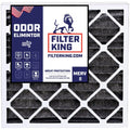 Filter King 24x24x1 Air Filter | 4-PACK | Carbon MERV 8 HVAC Pleated A/C Furnace Filters | MADE IN USA | Actual Size: 23.75 x 23.75 x .75"