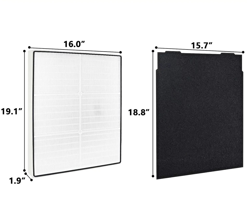SCREENTRONICS HEPA Filter and 4 Pre-Carbon Filters for Whirlpool Whispure Compatible Replacement for Air Purifiers AP300, AP350, AP450, AP510 Series Part# 8171434K, 1183054K, 1183054