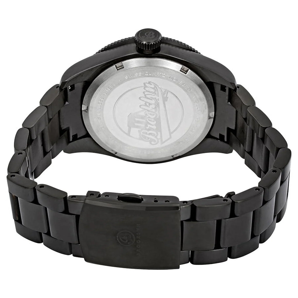 Brooklyn Watch Co. Midnight Eyed Pea White Dial Men's Watch 306-B-22-BB-BLK