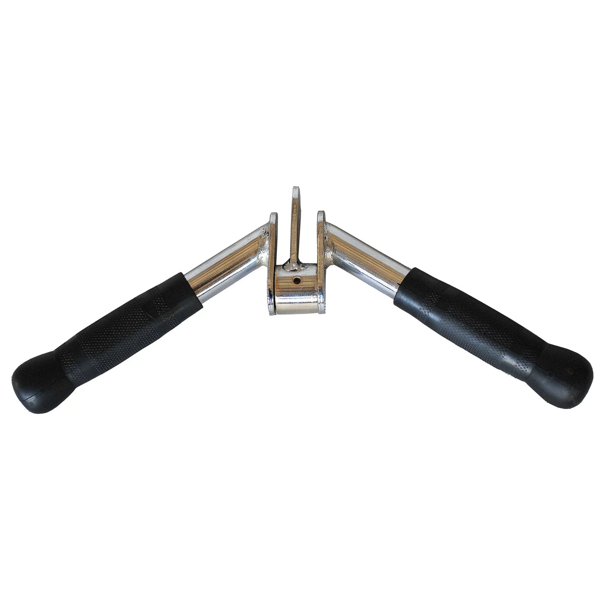 V Shaped Press Down Bar, V-bar Cable Machine Attachments Multi Gym Attachment Tricep Press Down Bar with Rubber Handgrips & Revolving Hanger