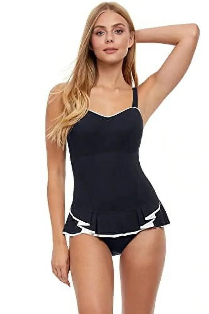 Profile by Gottex Midnight Belle Curve One Piece Swimsuit, US 6D, UK 6D