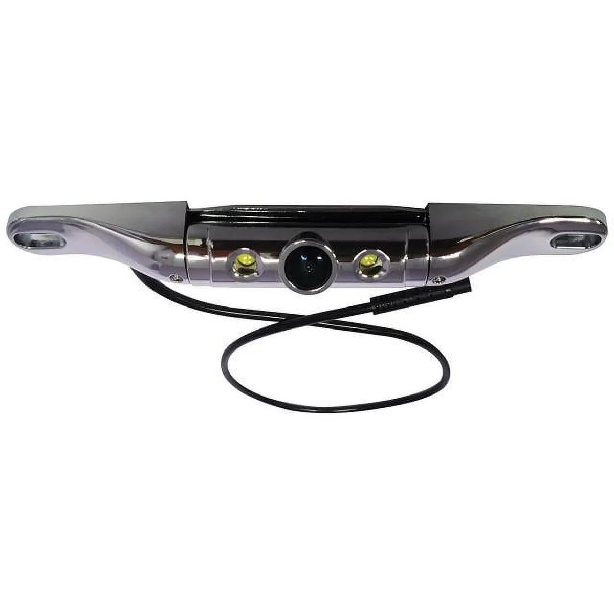 Boyo VTL402CLS Short-Bar License Plate CMOS Color Camera with Built in LED Lights Chrome
