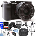 Sony Alpha a7C Mirrorless Camera with 28-60mm Lens Charcoal + 64GB + Flash Bundle