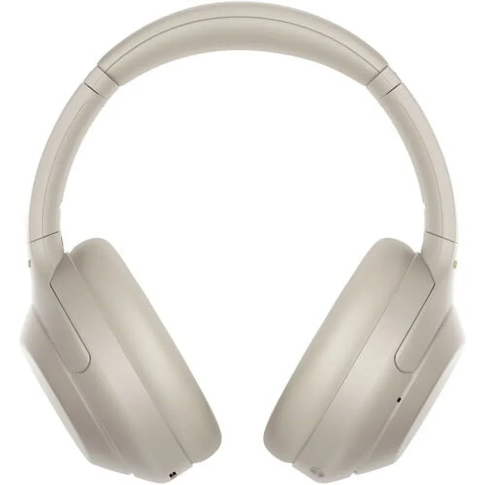 Sony WH-1000XM4 Wireless Noise-Canceling Over-Ear Headphones (Silver) +pixicloth
