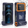 UrbanX Professional [15m/50ft] Swimming Diving Surfing Snorkeling Photo Video Waterproof Protective Case Underwater Housing for Oppo A7 And all Phones Up to 6.9 Centimeter LCD with Lanyard