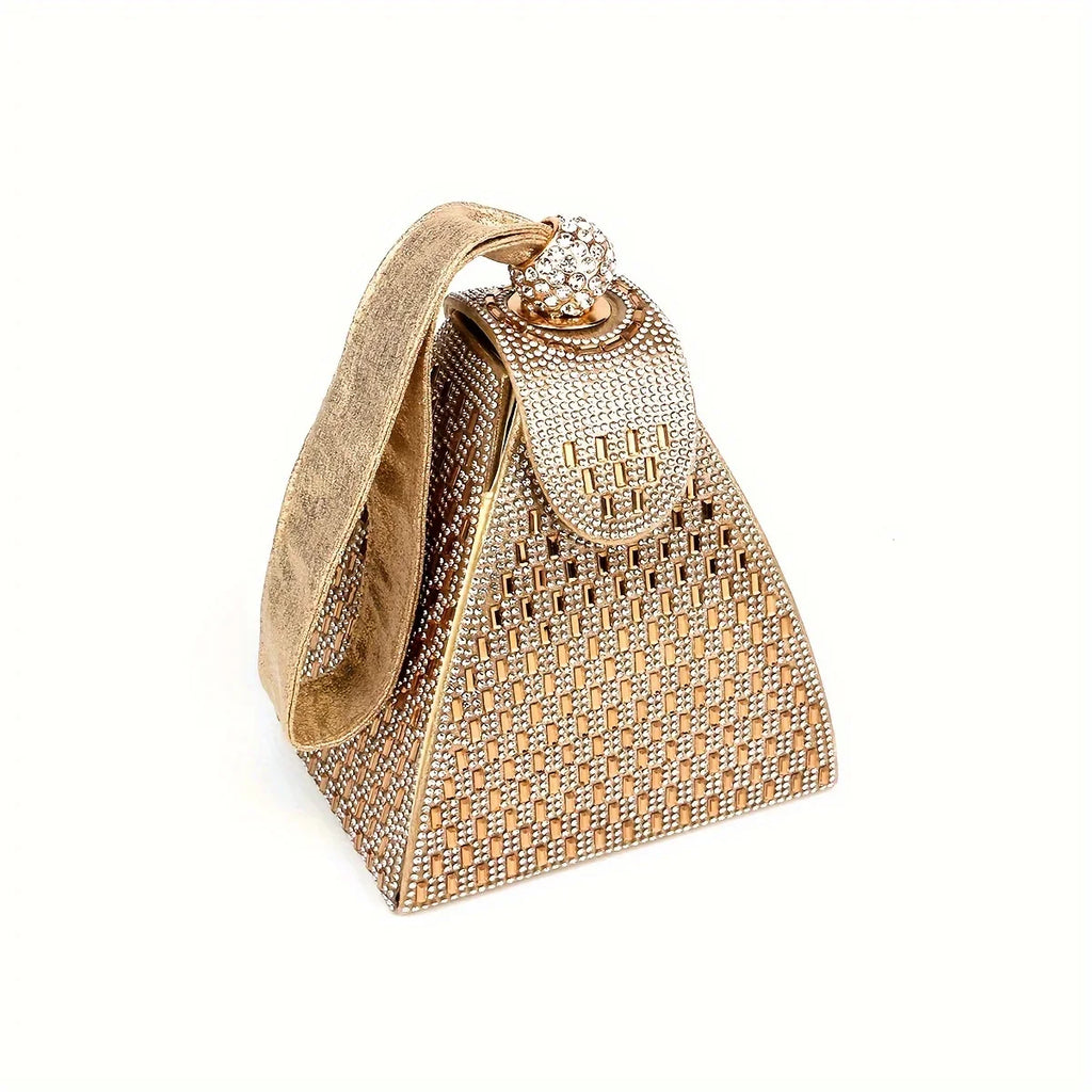 moocr Design Rhinestone Evening Bag Luxury Dress Clutch Purse Women‘s Banquet Handbag For Wedding Party Prom
