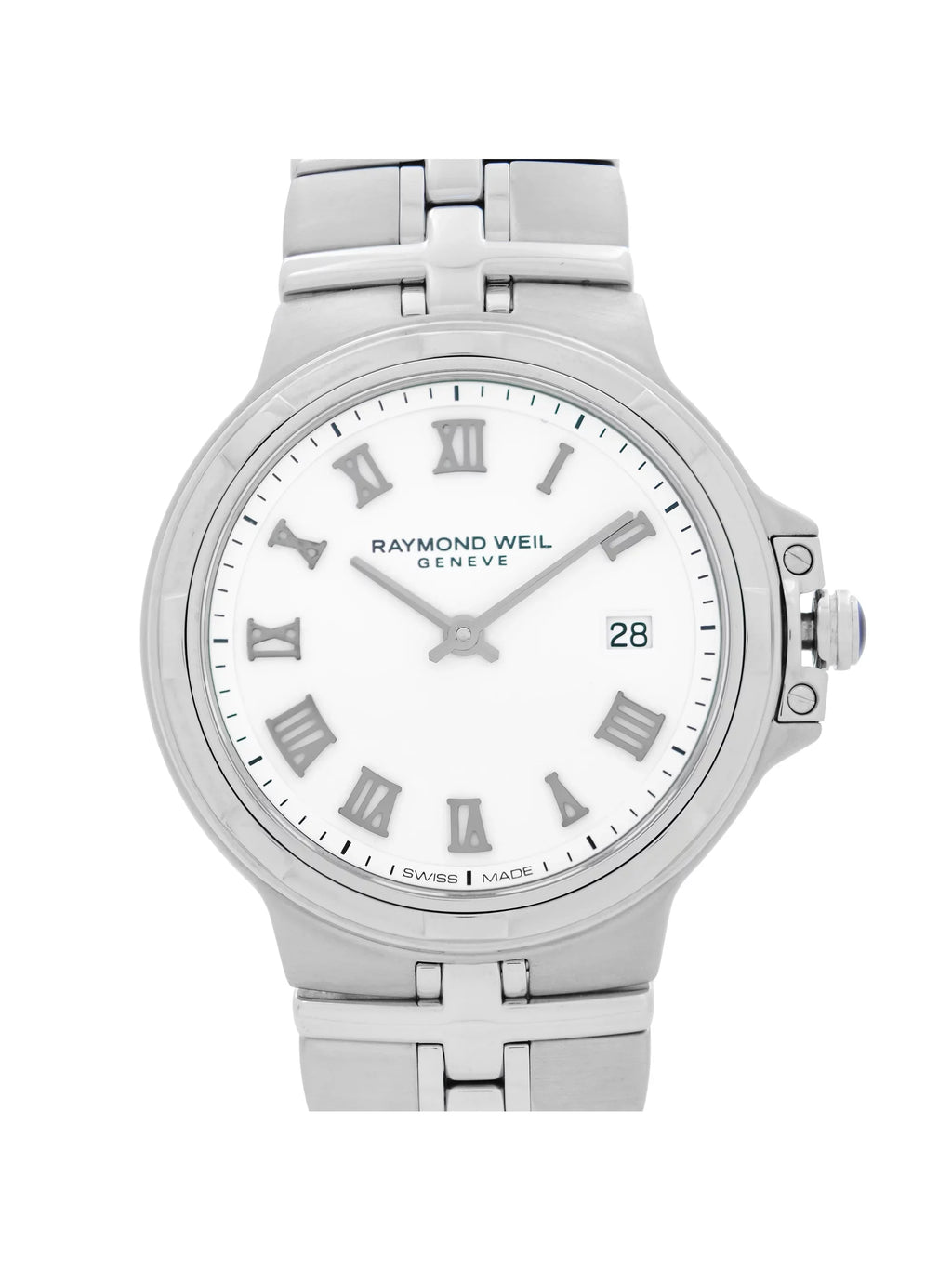 Raymond Weil Parsifal Steel White Roman Dial Quartz Ladies Watch 5180-ST-00300