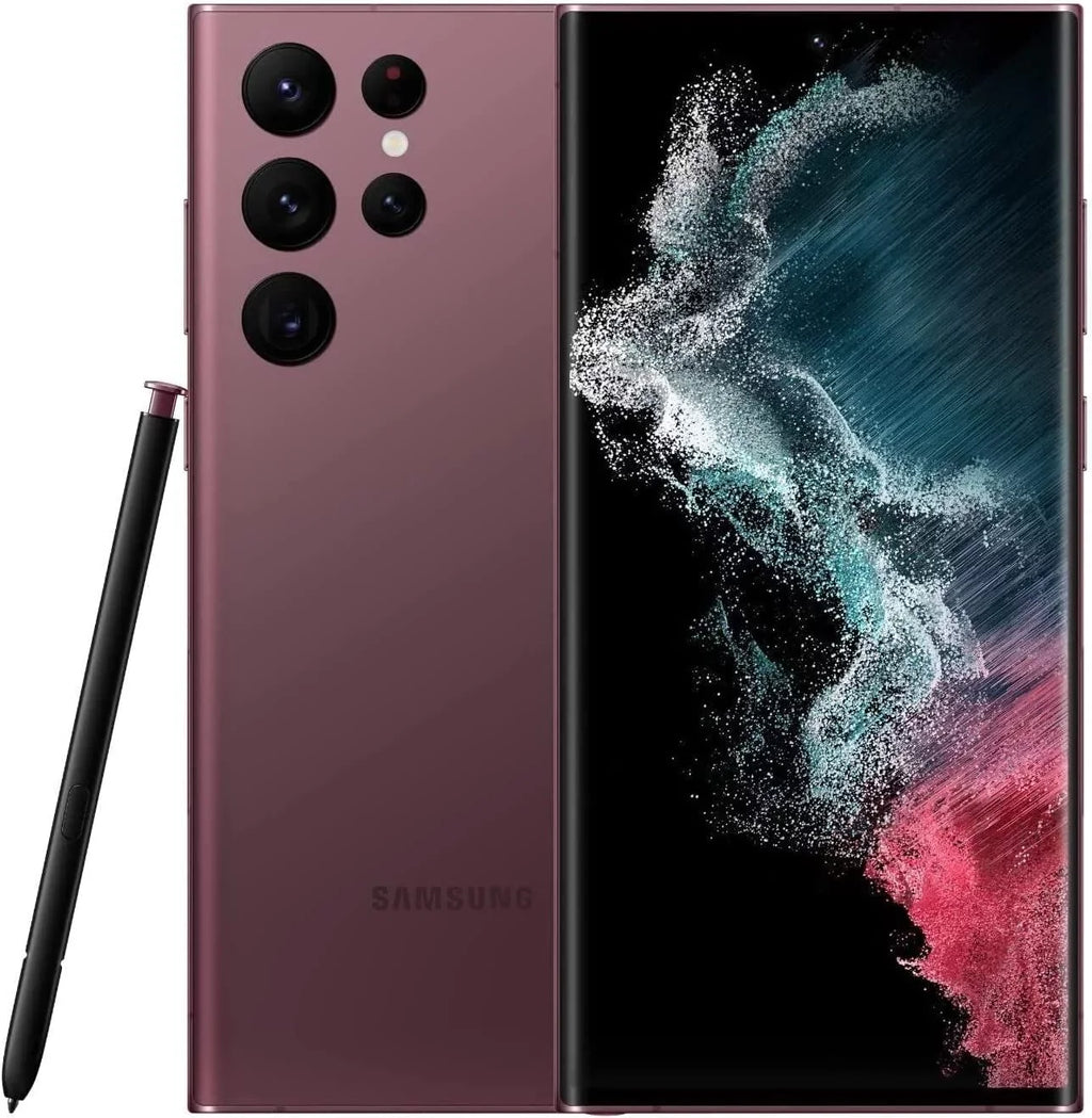 Restored Samsung Galaxy S22 Ultra 5G S908U (T-Mobile Only) 128GB Burgundy (Refurbished)
