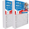 20x20x5 Air Filter MERV 11 Comparable to MPR 1000, MPR 1200 & FPR 7 Compatible with Air Bear 259112-103 Premium USA Made 20x20x5 Furnace Filter 2 Pack by AIRX FILTERS WICKED CLEAN AIR.