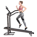 ZhdnBhnos Foldable Treadmill with Incline Home Gym Compact Walking Running Machine LED Monitor 264.55lbs Charcoal