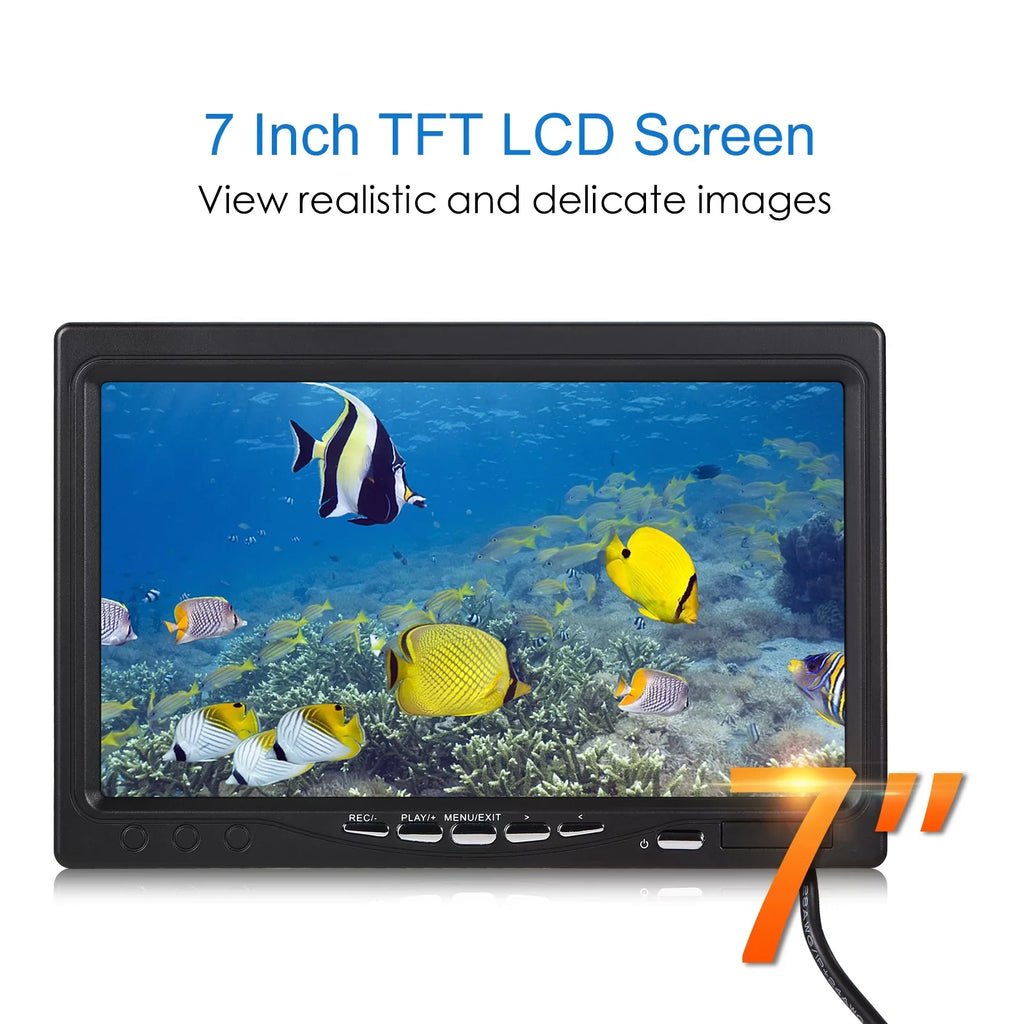 Carevas Underwater camera,Sea Lake Boat Inch LCD Display LCD Display 15M/30M/50M Lake Boat Ice 15M/30M/50M Cable IP68 Camera Fish Display 15M/30M/50M Cable QAHM BUZHI Fish 12L-EDS Unit