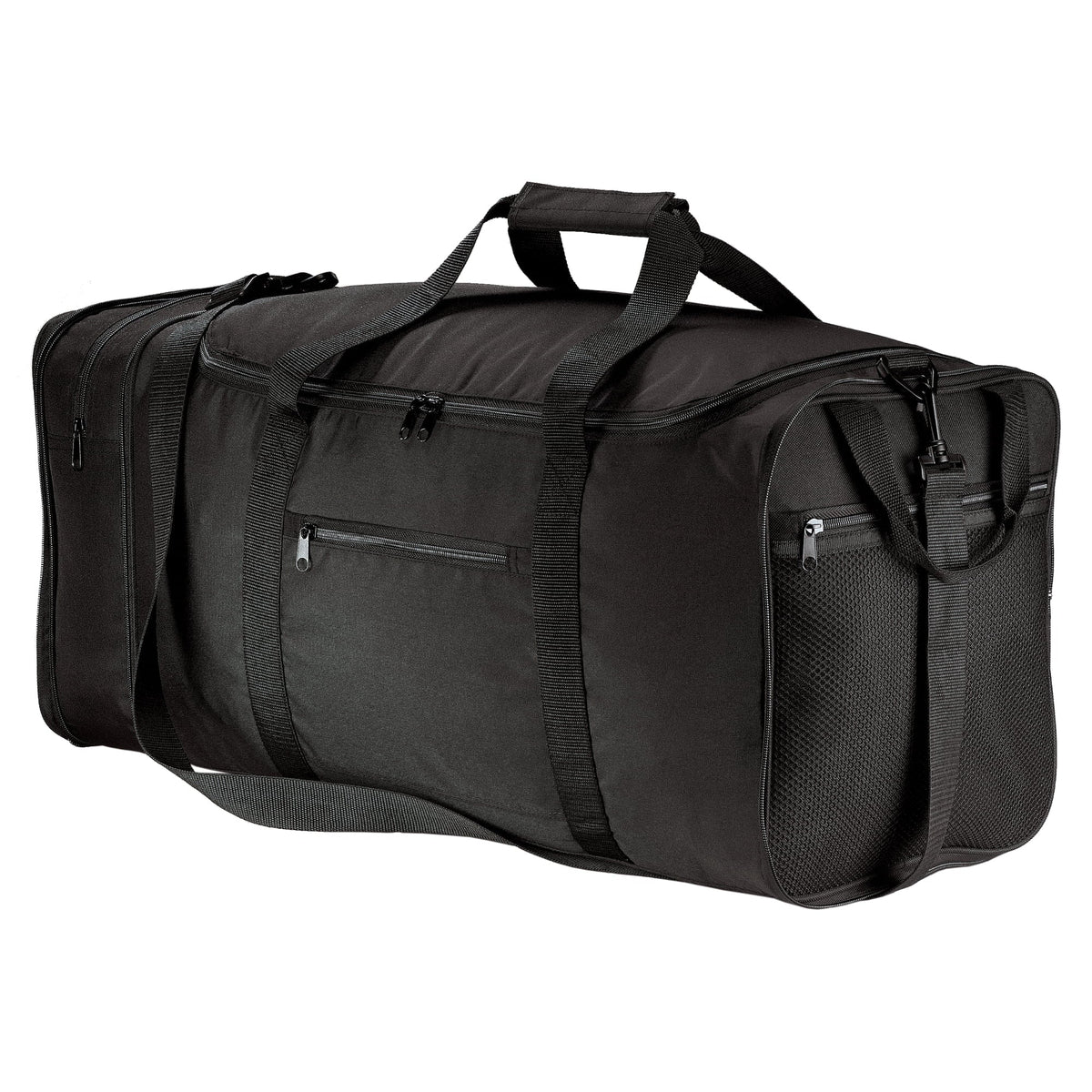 Yellow Rooster Packable Polyester Unisex Travel Duffel Charcoal