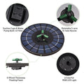 fountain,Led Solar Water Pump With Battery Auto-shut Off With Battery Auto-shut Off 9 Inch 9 Centimeter Bath Nozzle Led Solar 6w Auto-shut Off 9 With Rotatable Nozzle Solar Water Pump Yaliya Qisuo