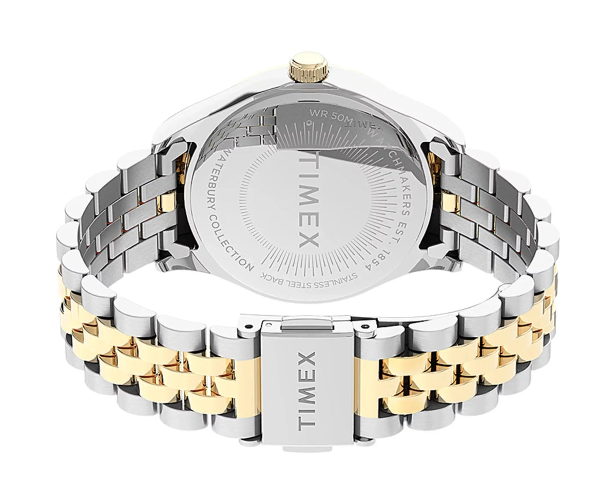 Timex Waterbury Legacy with Swarovski� Crystals 34mm Stainless Steel Bracelet Women's Watch