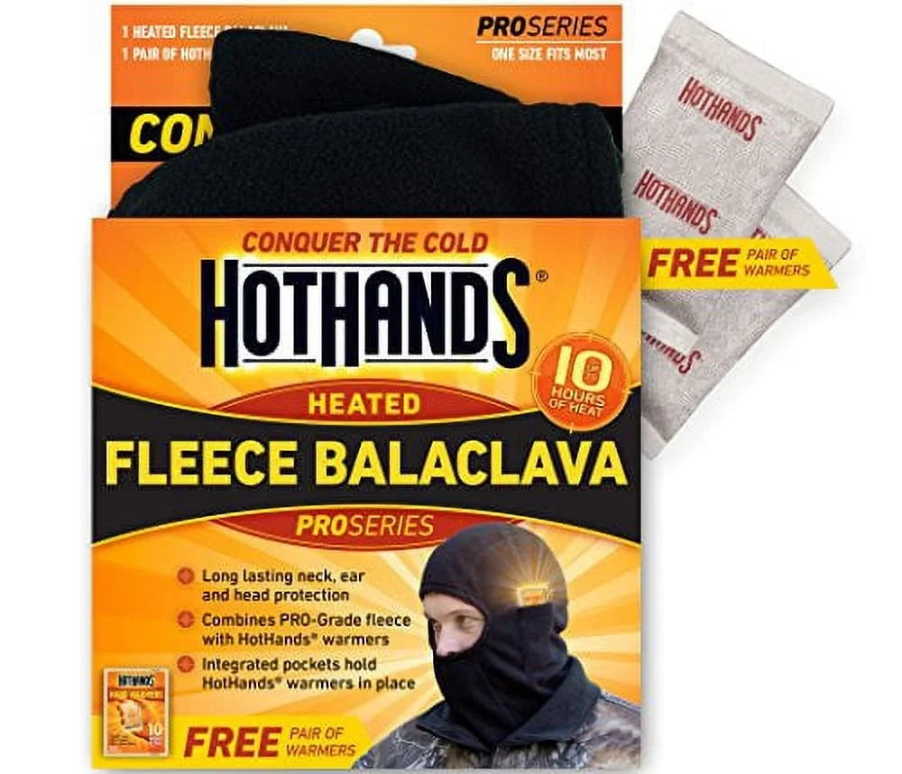 Hothands Heated Fleece Balaclava - Onyx