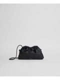 MANSUR GAVRIEL Women's Onyx Solid Leather Single Strap Clutch Handbag Purse
