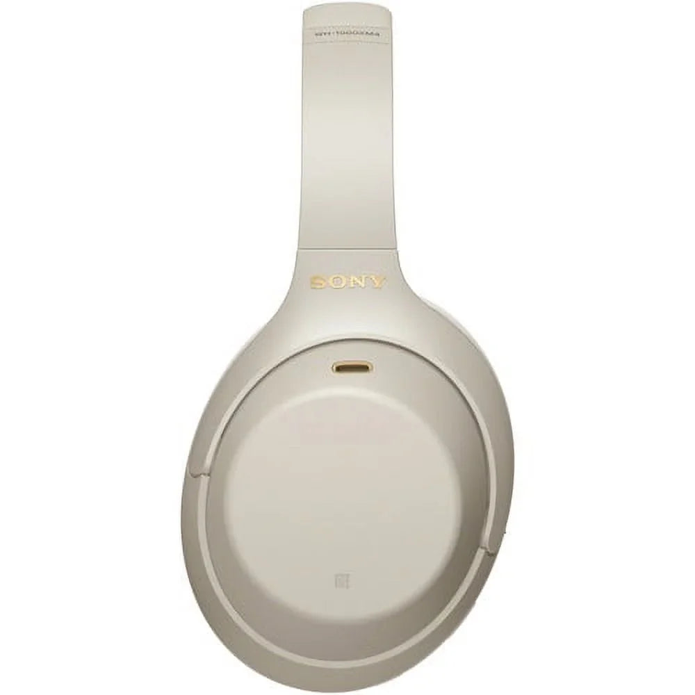 Sony WH-1000XM4 Wireless Noise-Canceling Over-Ear Headphones (Silver) +pixicloth