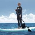SKYSHALO 10 ft Kayak Board Inflatable Stand Up Paddle Board with Seat Accessory