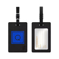 Centon OTM Monogram Leather Bag Tag Inversed Onyx Marine Q TAGV1BLK-M06M-Q