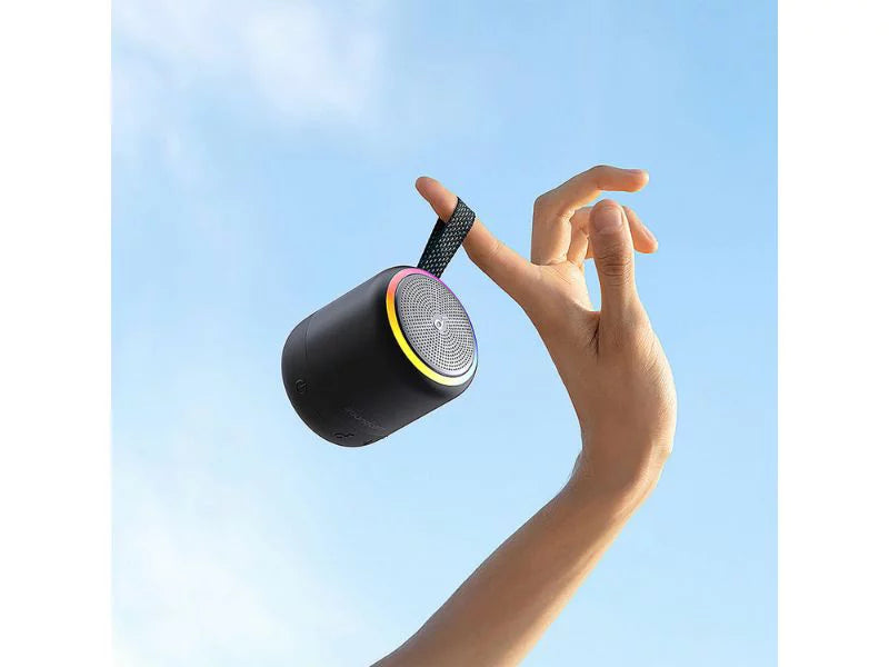 Refurbished Soundcore B3127Z11 Mini 3 Pro Portable Bluetooth Speaker 2-Pack Charcoal 15H Playtime IPX7 Waterproof