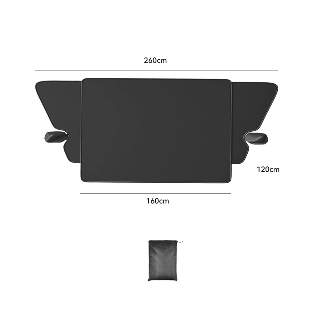 Tnarru Car Windshield Cover Winter Snow Cover Front with Storage Bag, Protection, Car Snow Ice Cover Windproof for SUV, Cars, Truck