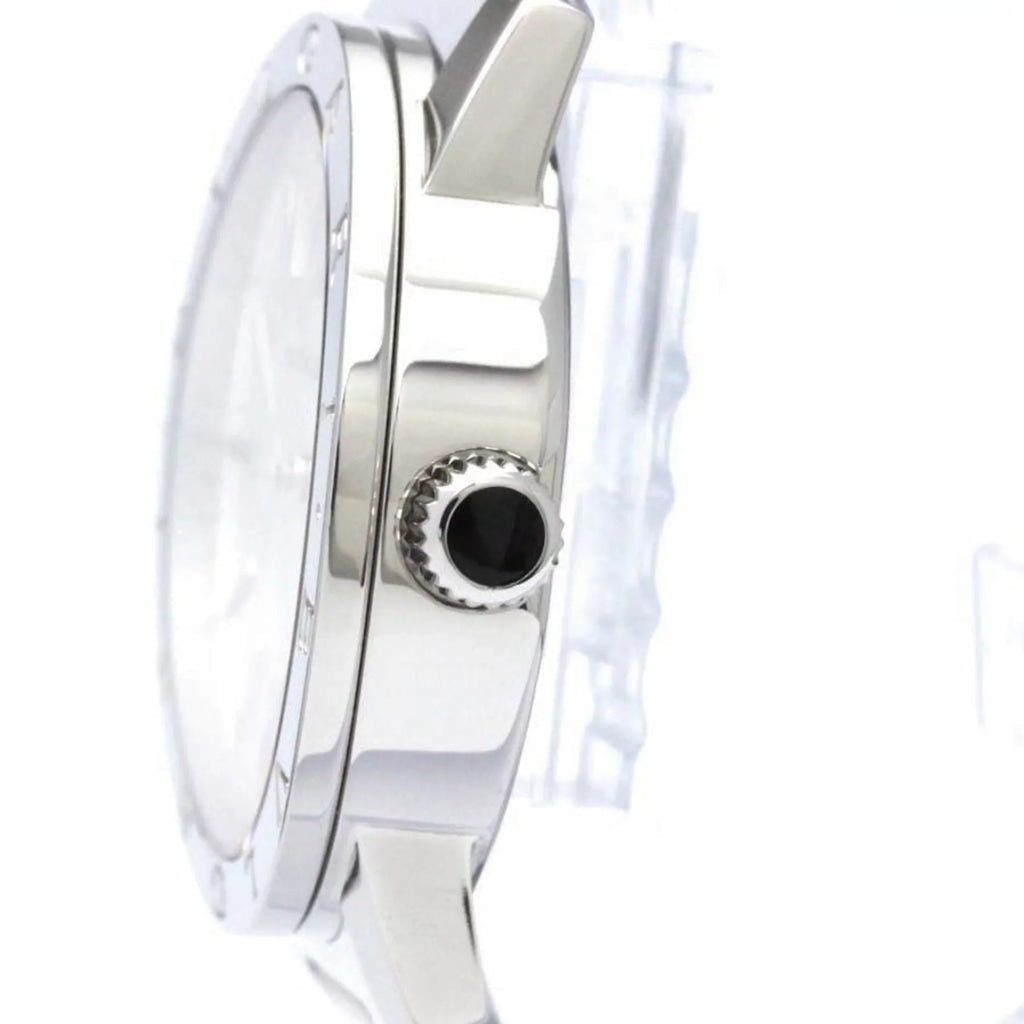 Pre-Owned Polished BVLGARI BVLGARI-BVLGARI Steel Automatic Mens Watch BB39S BF560761 (Good)