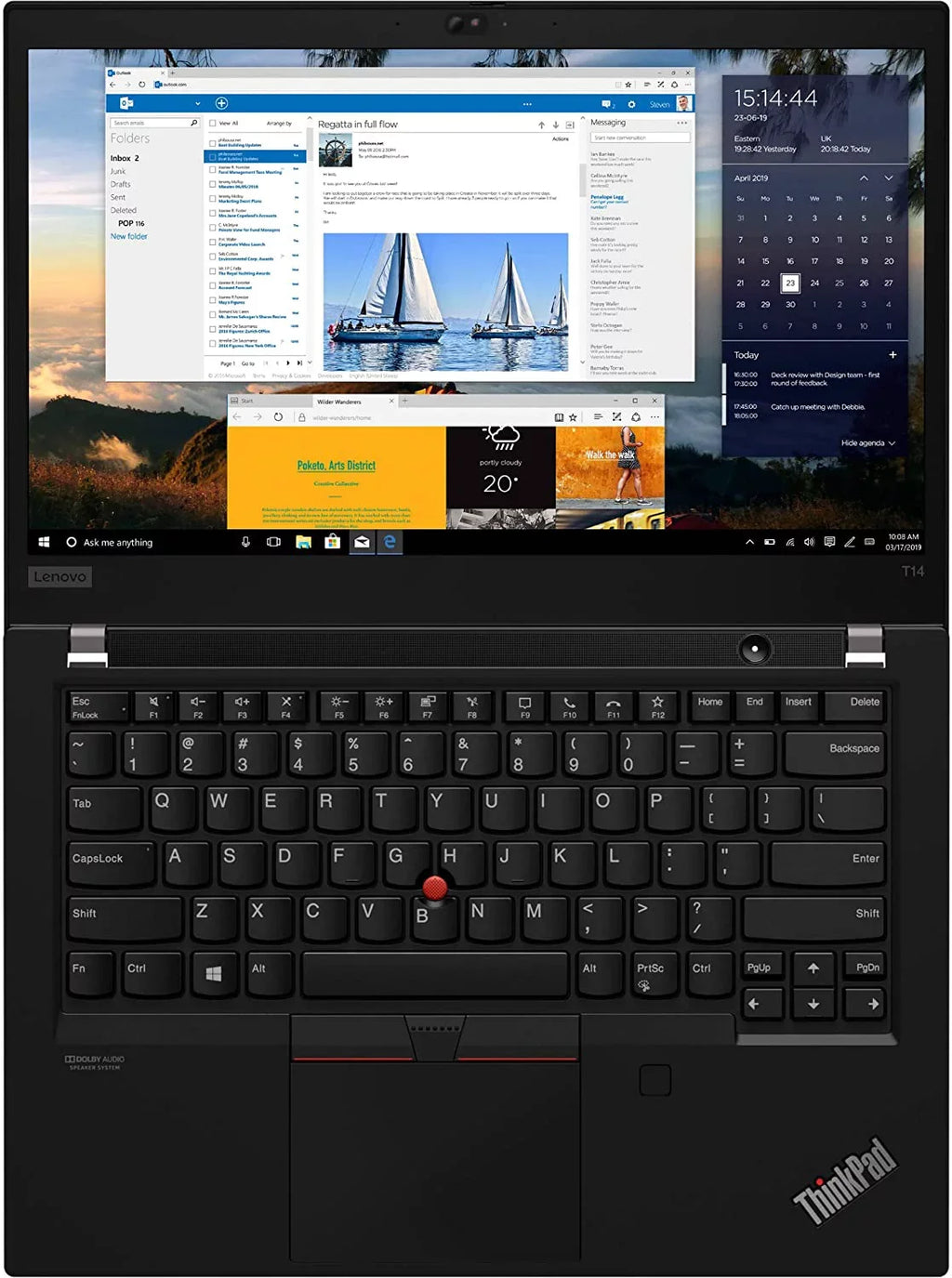 Lenovo ThinkPad T14 14" FHD (Intel 4-Core i5-1135G7, 24GB RAM, 1TB PCIe SSD, UHD Graphics) IPS Business Laptop, Backlit KB, Fingerprint, 2 x Thunderbolt 4, Wi-Fi 6, Webcam, Windows 10 Pro