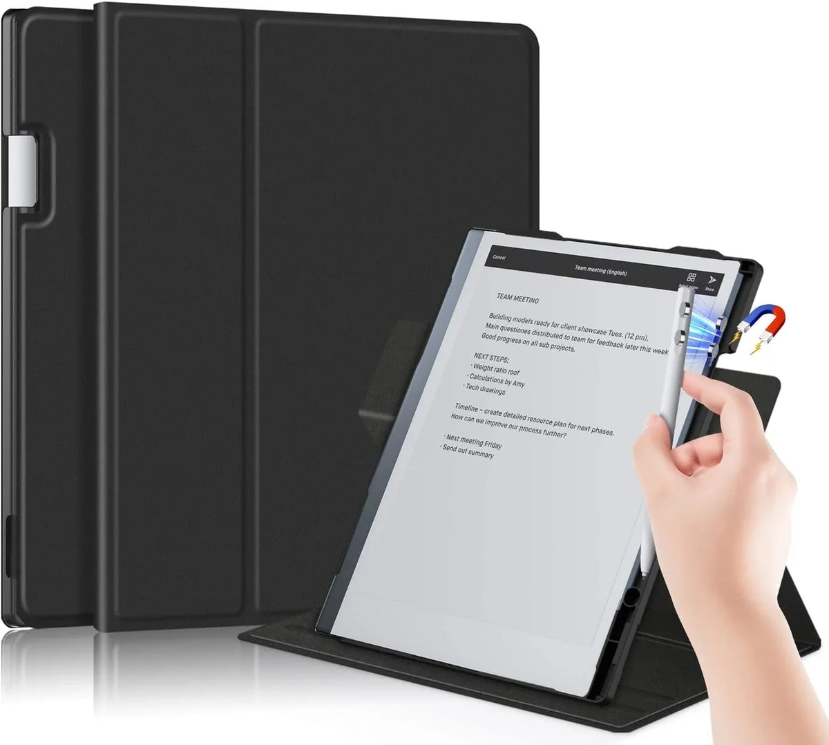 Xuanbeier for Remarkable 2 Case Magnetic with Pen Holder for Remarkable 2 10.3 Inch Digital Paper Folio Ultra Slim Book