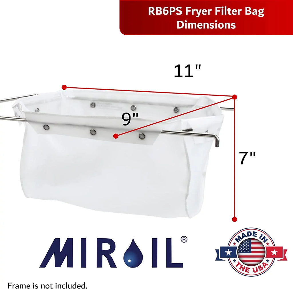 Miroil RB6PS/12852 EZ Flow Snap On" Filter Bag"