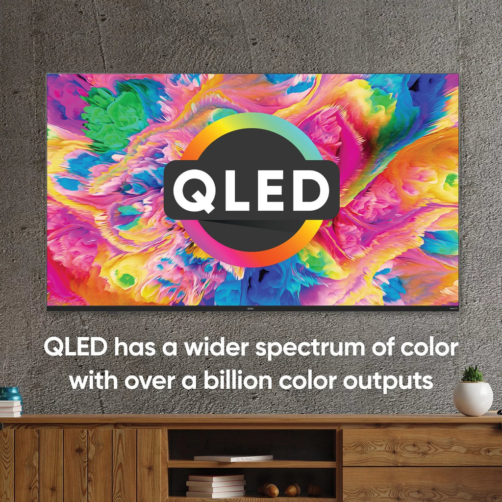onn. 65” QLED 4K UHD (2160p) Roku Smart TV with Dolby Atmos, Dolby Vision, Local Dimming, 120hz Effective Refresh Rate, and HDR (100071705)