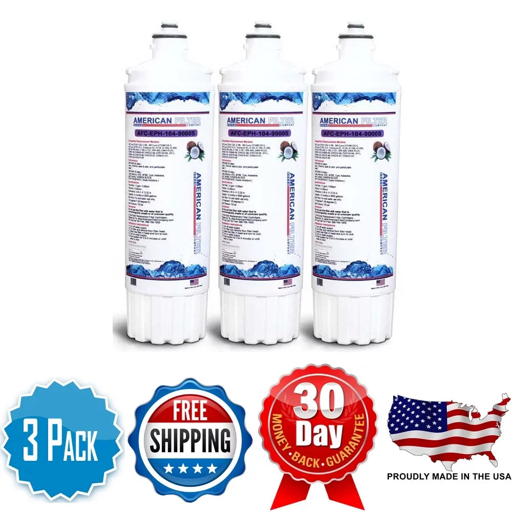 AFC Brand , Water Filters , Model # AFC-EPH-300-12000SK , Compatible with EverPure® OW-200L - 3 Filters - Made in U.S.A.