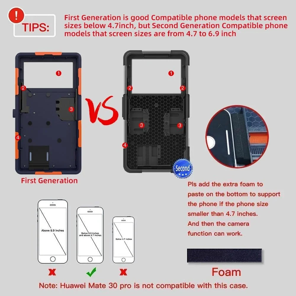 Waterproof Underwater Snorkeling Phone Case for iPhone 14/13/12/11 Pro Max Mini Xr/X/Xs/Samsung Galaxy Note10/9/8/S10/9/8 Ultra Plus Professional [15m/50ft] Photo Video Diving Cover(Blue)