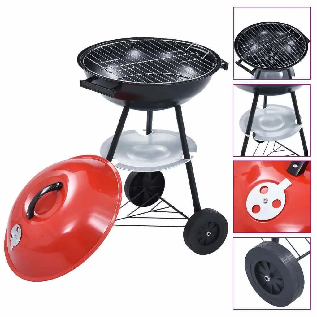 OnlineGymShop CB21707 29.5 in. Portable Charcoal BBQ Grill