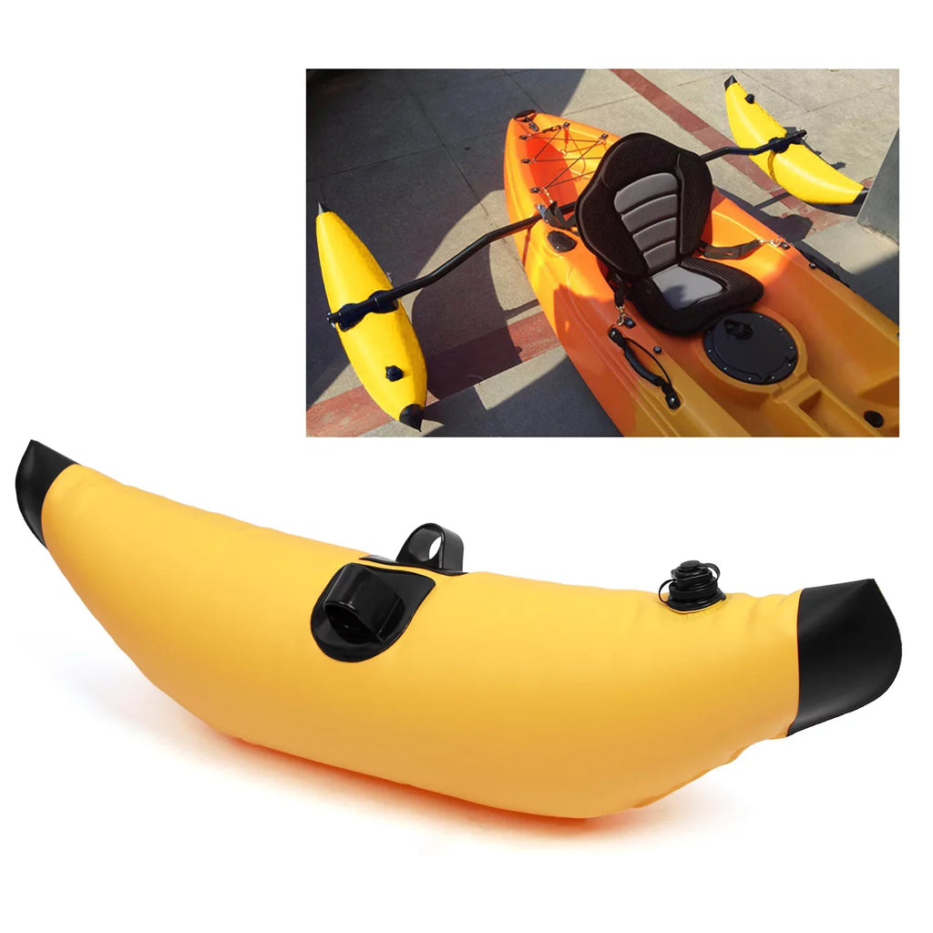 Meterk Kayak Polyvinyl Inflatable Outrigger Float with Sidekick Arms Rod Kayak Boat Fishing Standing Float Stabilizer System Kit
