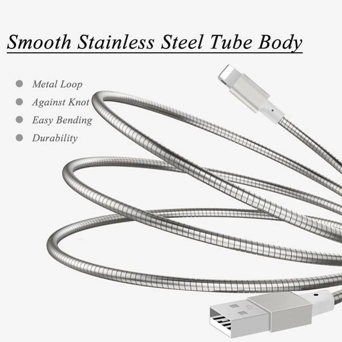 3ft Metal USB Cable w 2-Port USB Car Home Charger W6G for Midnight KEYone, Key2 LE - BLU G9, Vivo XI Plus 5 - CAT S48c S61 - Coolpad Legacy - Essential Phone (PH-1) - Google Pixel XL 3a XL 3