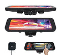 RYDEEN 360 View Surround View 4K Dash Camera Inch Touchscreen Frameless Rearview Mirror with TFT Monitor w/ Auto Brightness Day/Night, DIY Install, Backup Video-in