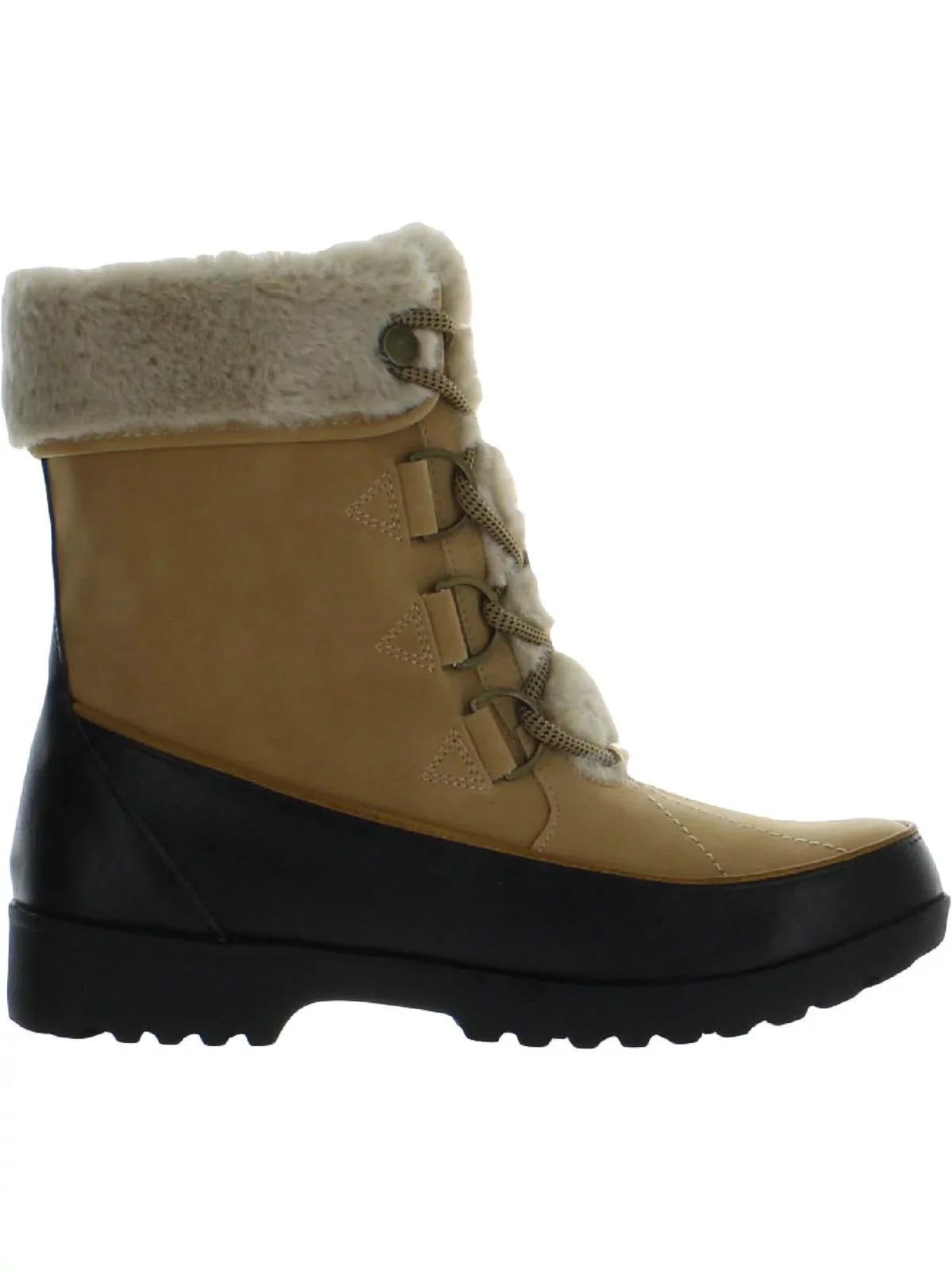 JBU by Jambu Womens Northgate Faux Leather Faux Fur Winter & Snow Boots