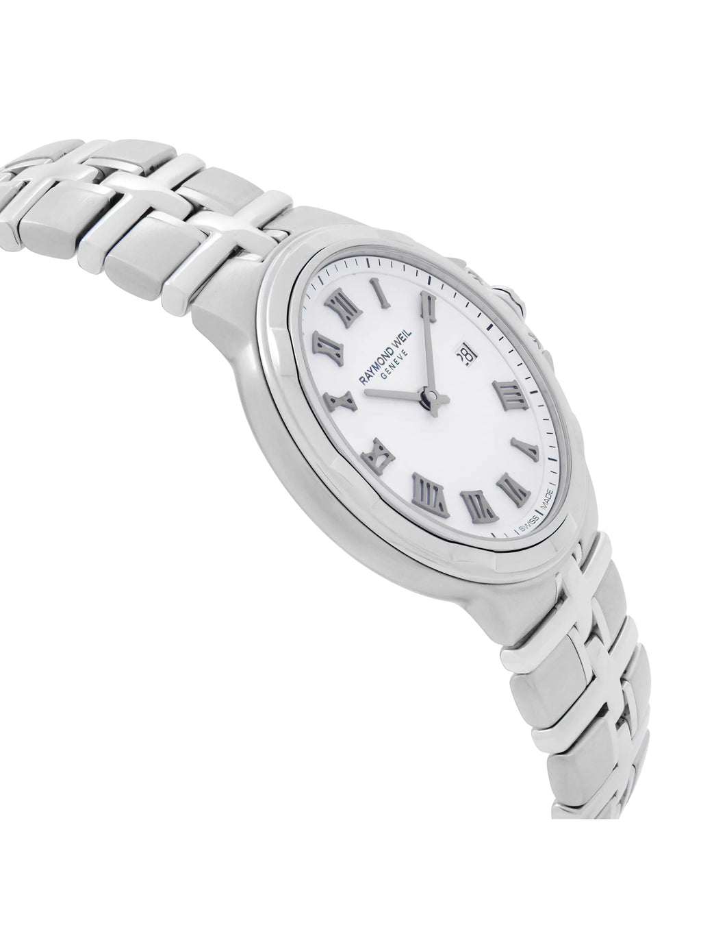 Raymond Weil Parsifal Steel White Roman Dial Quartz Ladies Watch 5180-ST-00300