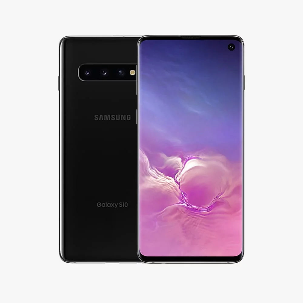 Pre-Owned Samsung Galaxy S10 G973U (T-Mobile Only) 128GB Prism Midnight -Cell Phones (Refurbished: Good)