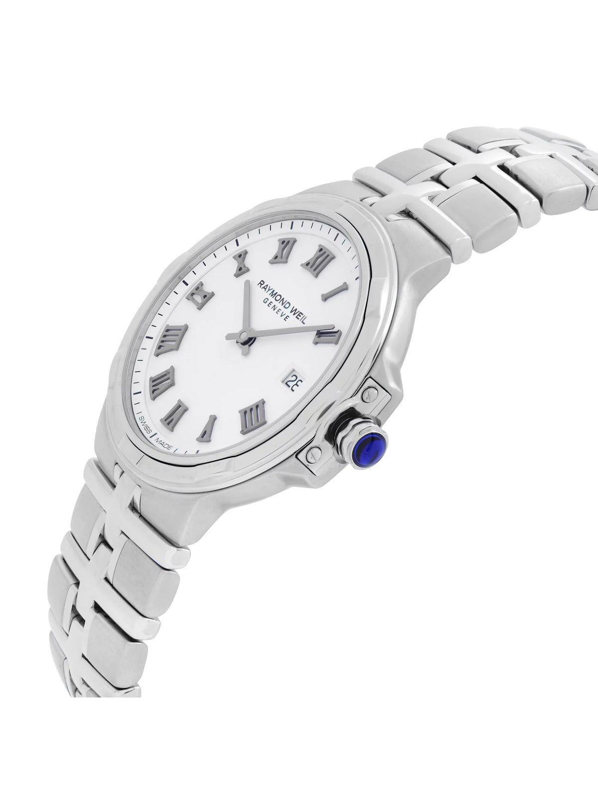 Raymond Weil Parsifal Steel White Roman Dial Quartz Ladies Watch 5180-ST-00300