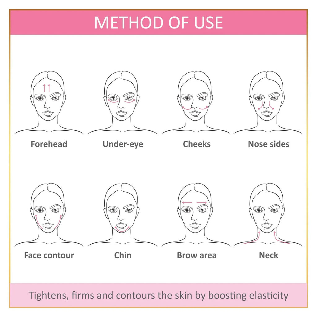 4 in 1 Electric Vibrating Facial Roller & Face Massager Kit, Rose Quartz Jade Rollers for Under Eye & V Lifting Skin Care Beauty Bar
