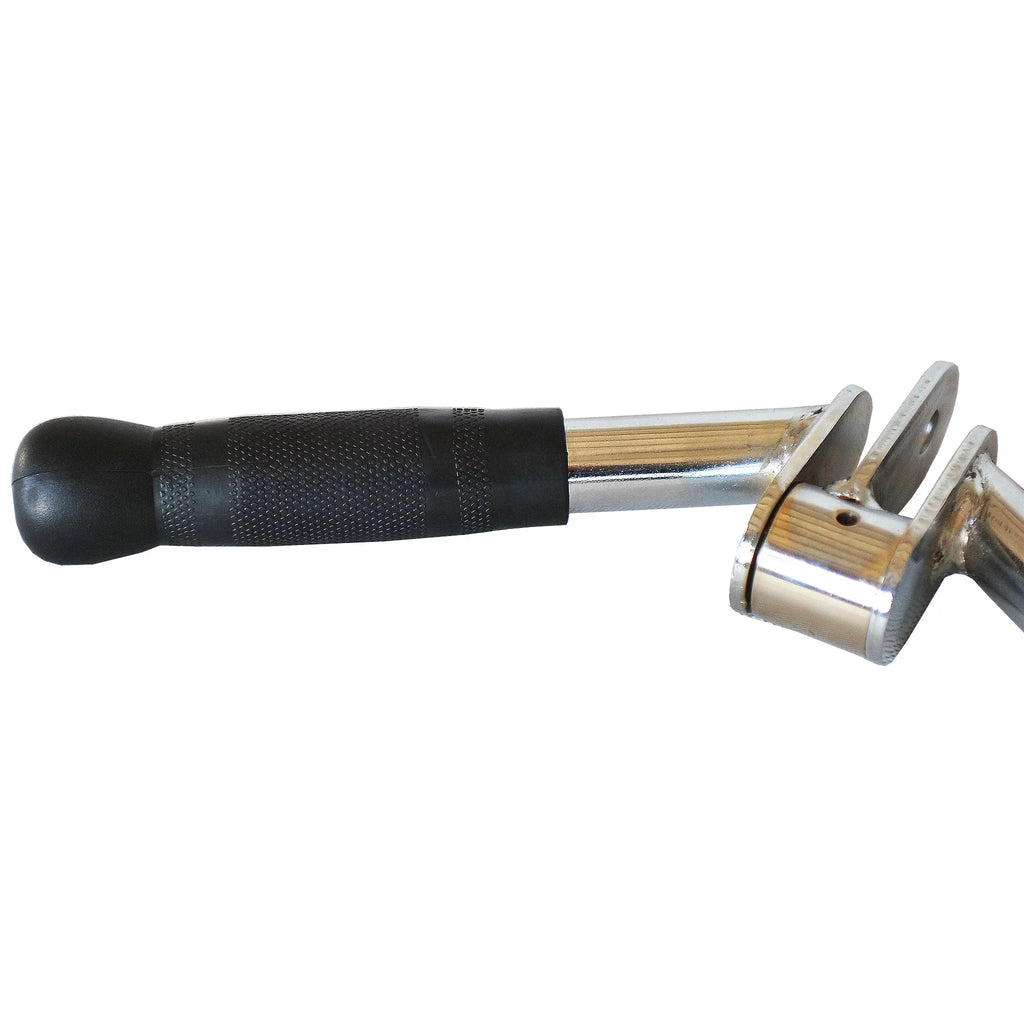 V Shaped Press Down Bar, V-bar Cable Machine Attachments Multi Gym Attachment Tricep Press Down Bar with Rubber Handgrips & Revolving Hanger