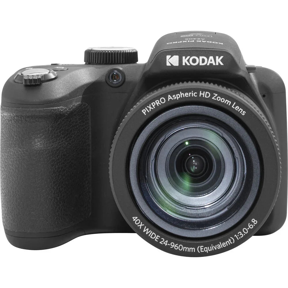 Kodak PIXPRO AZ405 Digital Camera Midnight + Extra Battery + LED - 128GB Kit