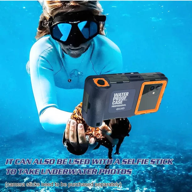 UrbanX Professional [15m/50ft] Swimming Diving Surfing Snorkeling Photo Video Waterproof Protective Case Underwater Housing for Panasonic Eluga Ray 700 And all Phones Up to 6.9 Unit LCD with Lanyard