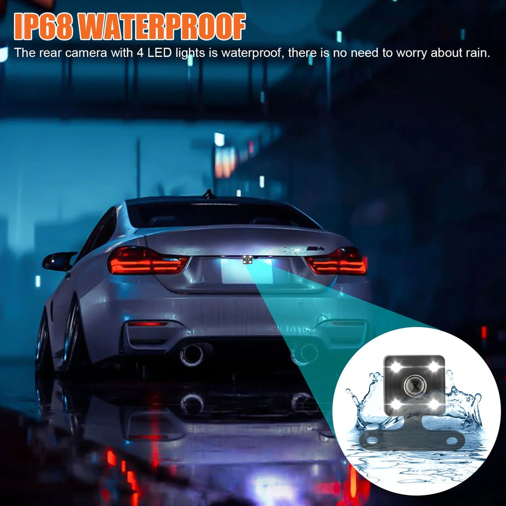 TSV Dual Dash Cam, 1080P Front and Rear Dual Dash Camera for Cars, Inch Display, 170° Wide Angle Dashboard Camera Recorder with Parking Monitoring, Motion Detection, G-Sensor, WDR, Dark
