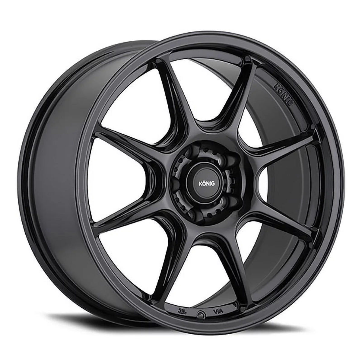 Konig 102B Lockout 17x8 5x112 +43et Gloss Onyx Wheel